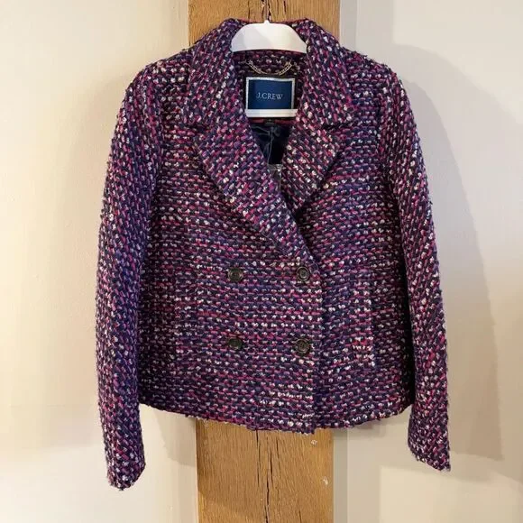 NWT J. Crew Lady Jacket in Italian Tweed Sz Medium - Picture 4 of 11